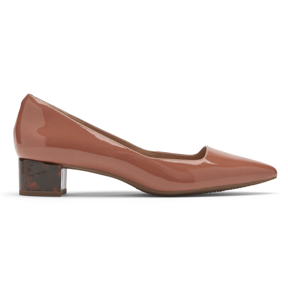 Rockport Total Motion Gracie Heel - Womens Pumps - Brown - NZ (MUS-475096)